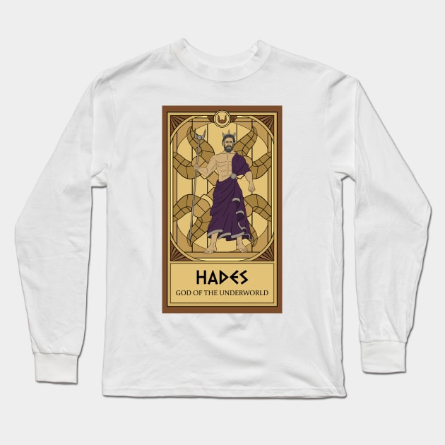 Hades Tarot Card Long Sleeve T-Shirt by katieclouds